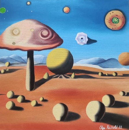 magic mushrooms Ölbild Olga Reichold
