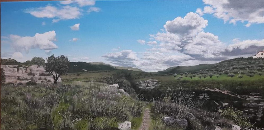 Kreta Landschaft Ölbild Olga Reichold