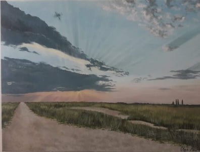 Landschaft Krim Ölgemälde Olga Reichold